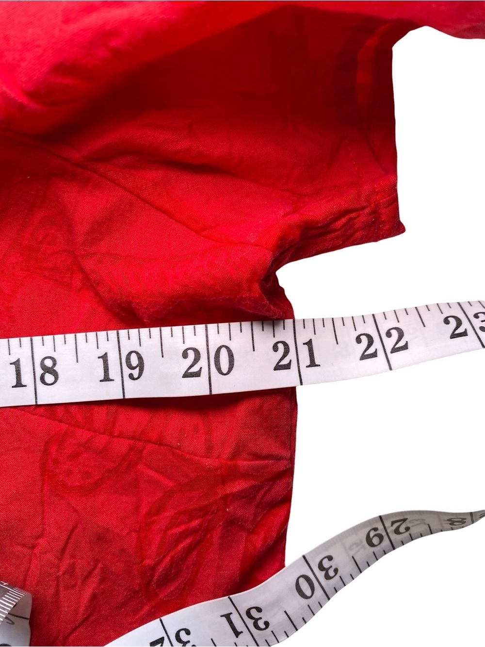 Kim Rogers Vintage Y2K Red Crinkle Texture Button Front Collared Blouse - Picture 10 of 12
